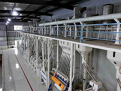 Rice milling plant with capacity of 50MT/day